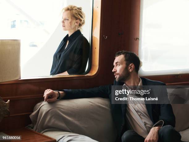 Actors Joanna Kulig & Tomasz Kot are photographed on May 10, 2018 in Cannes, France. .