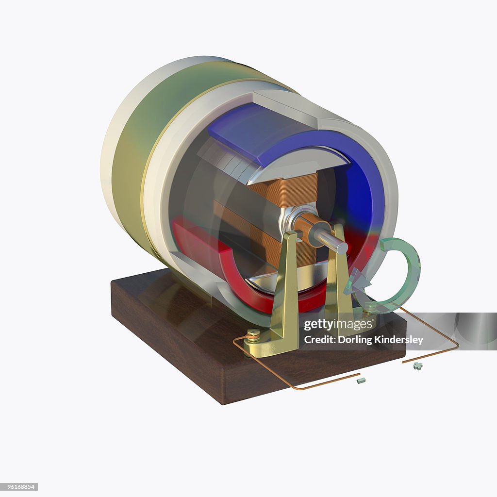 Motor Components Simple Main Components Of A Simple Electric Motor High-Res Vector Graphic ...