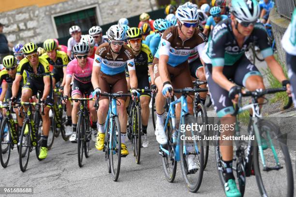 Alexandre Geniez of France and Team AG2R La Mondiale / Francois Bidard of France and Team AG2R La Mondiale / Mikel Nieve Ituralde of Spain and Team...