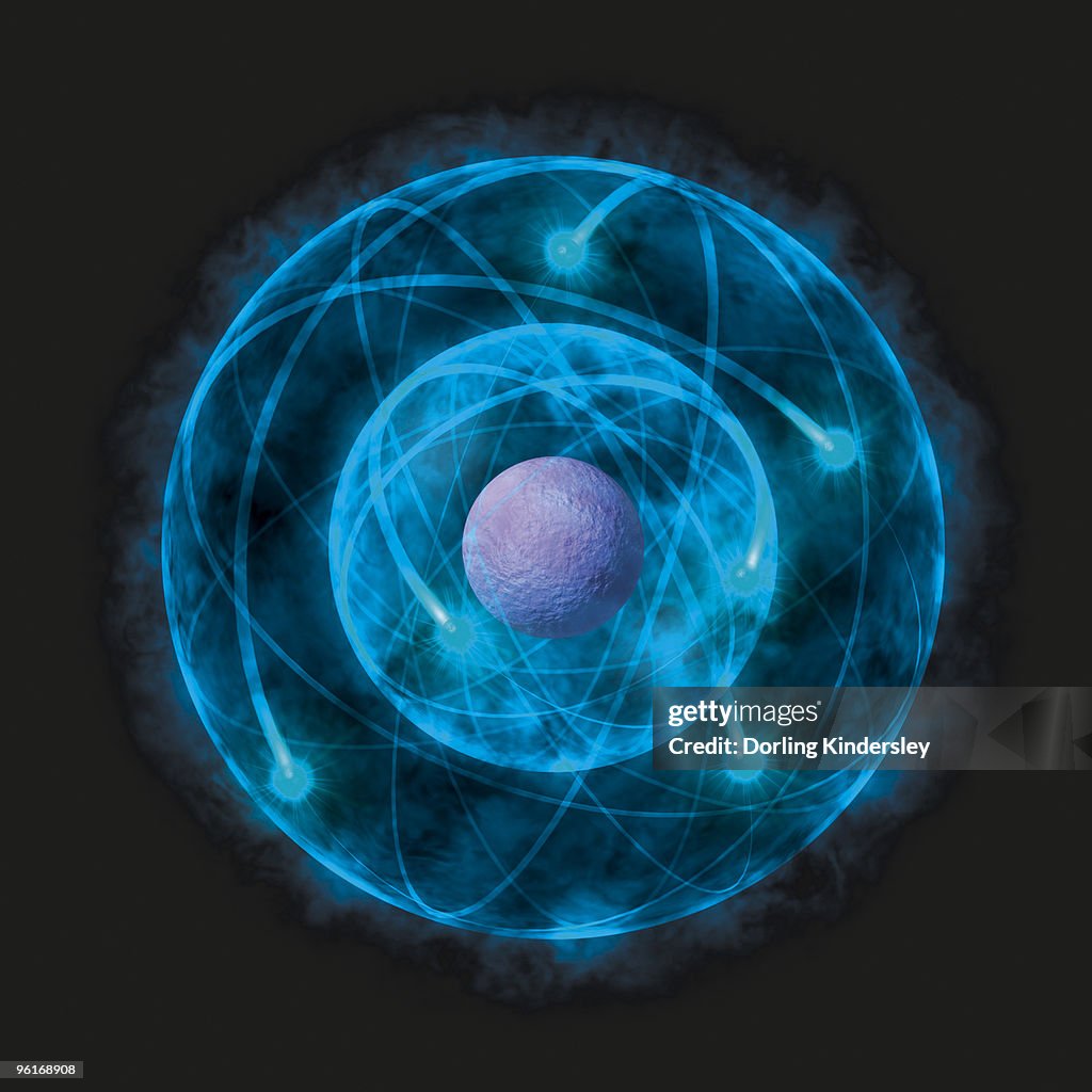 Illustration of Bohr model of the atom