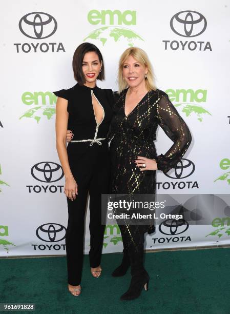 Actress Jenna Dewan and Debbie Levin arrive for the 28th Annual EMA Awards Ceremony held at Montage Beverly Hills on May 22, 2018 in Beverly Hills,...