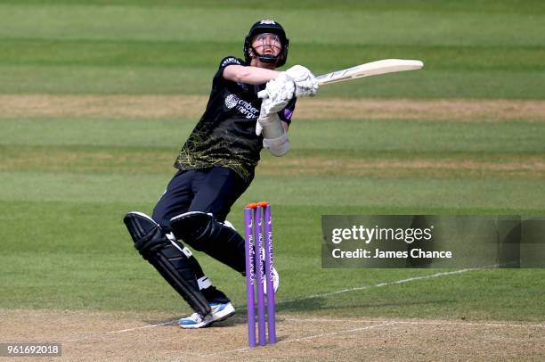 Tom Smith of Gloucestershire bats during the Royal London One-Day Cup match between Surrey and Gloucestershire at The Kia Oval on May 23, 2018 in...