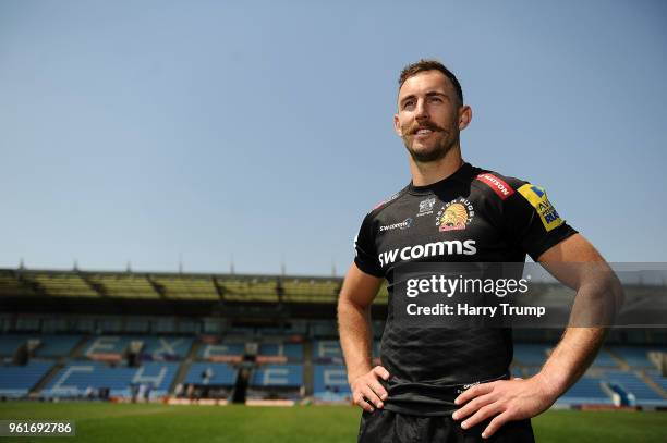 Nic White of Exeter Chiefs poses for a photo during an Exeter Chiefs Media Session at Sandy Park on May 23, 2018 in Exeter, England.