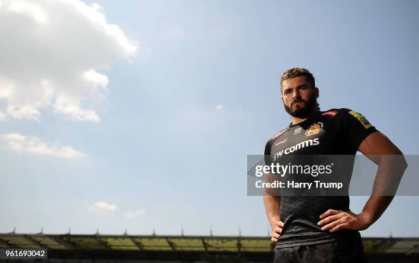 Don Armand of Exeter Chiefs poses for a photo during an Exeter Chiefs Media Session at Sandy Park on May 23, 2018 in Exeter, England.