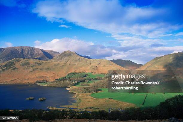 crummock water, lake district national park, cumbria, england, united kingdom, europe - bowman lake stock pictures, royalty-free photos & images