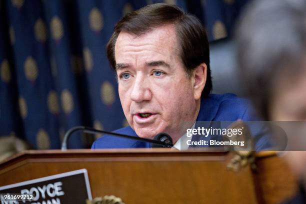 Representative Ed Royce, and Republican from California and chairman of the House Foreign Affairs Committee, makes an opening statement during a...