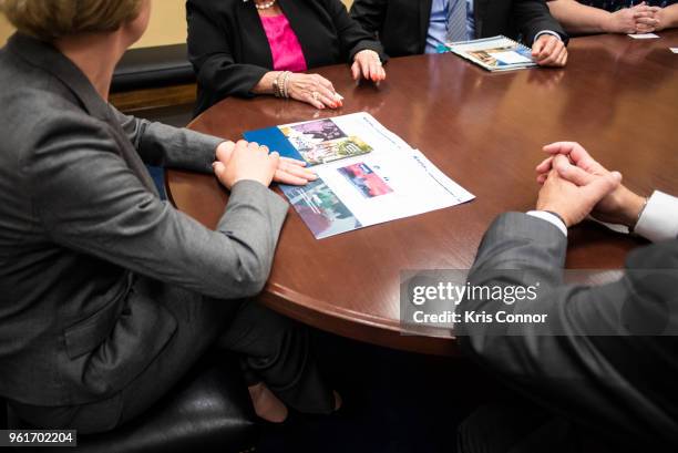 President of the NAMM Foundation Joe Lamond and NAMM members meet with Sen. Tammy Baldwin during Save The Music Foundation Day Of Music Education...