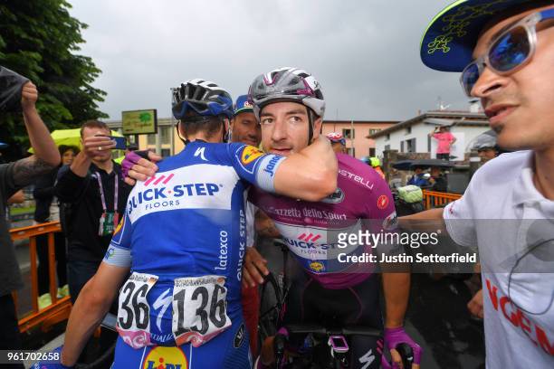 Arrival / Arrival / Elia Viviani of Italy and Team Quick-Step Floors Purple Points Jersey / Celebration / Maximilian Schachmann of Germany and Team...