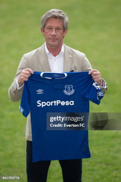 New Everton Director of Football, Marcel Brands poses during a photocall on May 22, 2018 at Philips Stadion in Eindhoven, Netherlands.