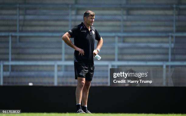 Rob Baxter, Director of Rugby of Exeter Chiefs during an Exeter Chiefs Media Session at Sandy Park on May 23, 2018 in Exeter, England.