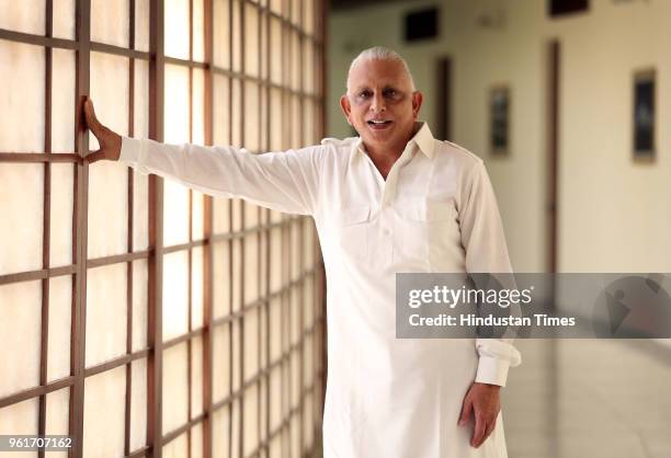 Social activist, spiritual guru and educationist Sri M during an exclusive interview with HT City-Hindustan Times, at India International Centre, on...