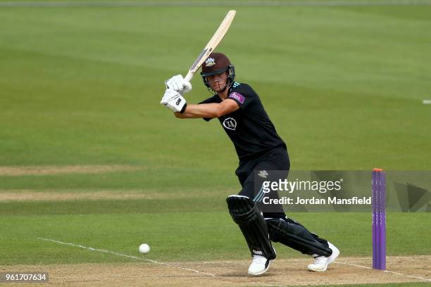 Will Jacks of Surrey bats during the Royal London One-Day Cup match between Surrey and Gloucestershire at The Kia Oval on May 23, 2018 in London,...