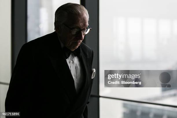 Larry Silverstein, president and chief executive officer of Silverstein Properties Inc., arrives to speak during the NYCxDesign panel at the 3 World...