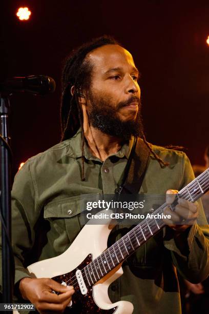 Ziggy Marley performs during "The Late Late Show with James Corden," Tuesday, May 22, 2018 On The CBS Television Network.