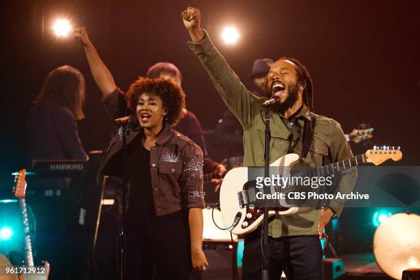 Ziggy Marley performs during "The Late Late Show with James Corden," Tuesday, May 22, 2018 On The CBS Television Network.