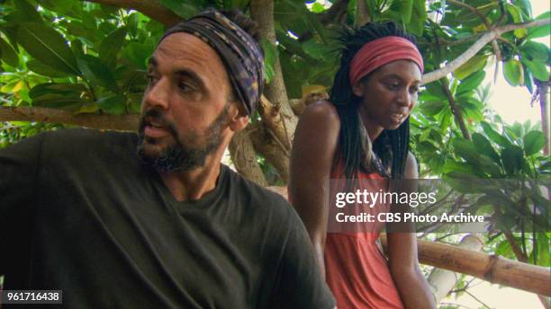 "It Is Game Time Kids" - Domenick Abbate and Laurel Johnson on the fourteenth episode of Survivor: Ghost Island, which is a two-hour season finale...