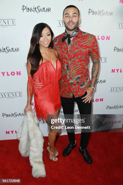 Liane Valenzuela and Don Benjamin attends NYLON Hosts Annual Young Hollywood Party at Avenue on May 22, 2018 in Los Angeles, California.
