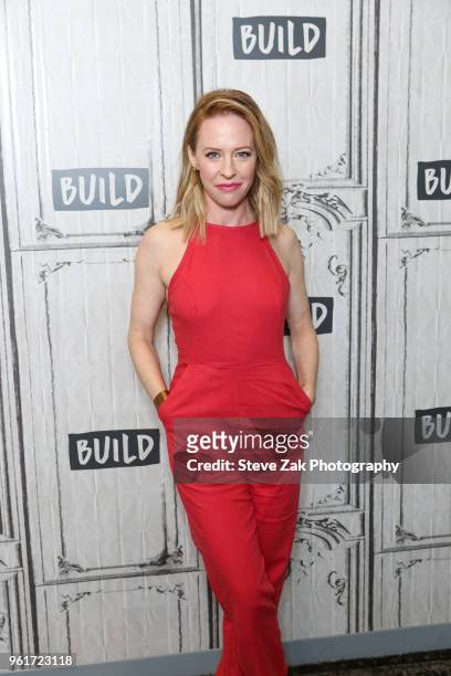 Actress Amy Hargreaves visits Build Series to discuss "13 Reasons Why" at Build Studio on May 23, 2018 in New York City.