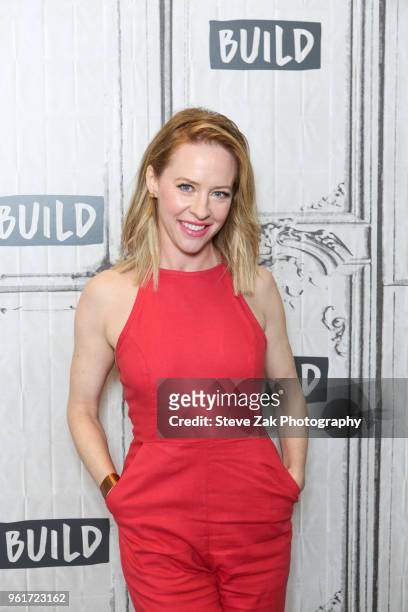 Actress Amy Hargreaves visits Build Series to discuss "13 Reasons Why" at Build Studio on May 23, 2018 in New York City.