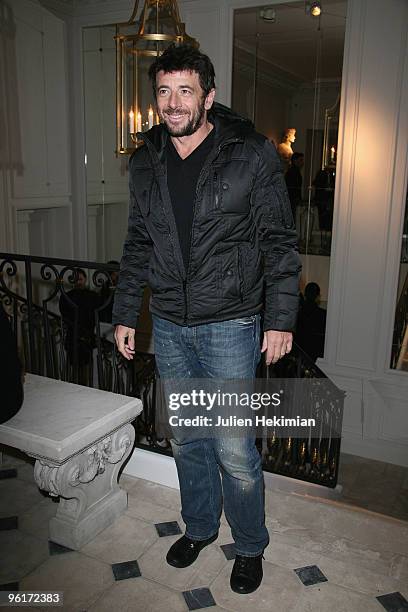 Patrick Bruel attends the Balmain flagship launch on January 25, 2010 in Paris, France.