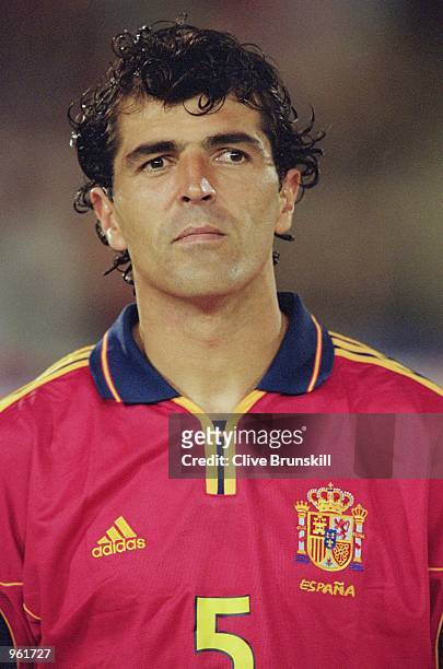 Portrait of Miguel Angel Nadal of Spain before the start of the International Friendly match against Japan played at the El Arcangel Stadium in...