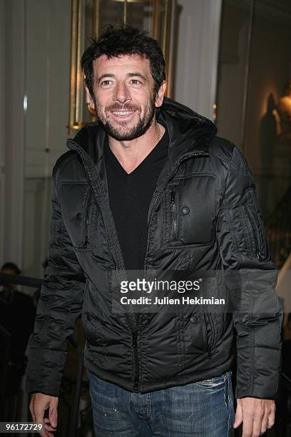 Patrick Bruel attends the Balmain flagship launch on January 25, 2010 in Paris, France.