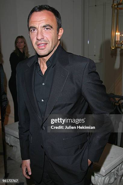 Nikos Aliagas attends the Balmain flagship launch on January 25, 2010 in Paris, France.