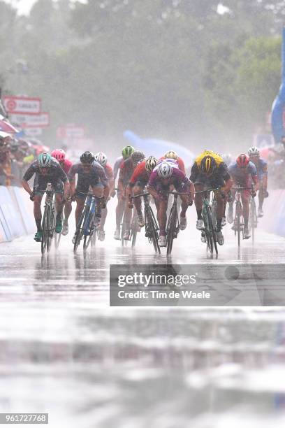 Arrival / Sprint / Danny Van Poppel of The Netherlands and Team LottoNL-Jumbo / Jens Debusschere of Belgium and Team Lotto Soudal / Jean-Pierre...