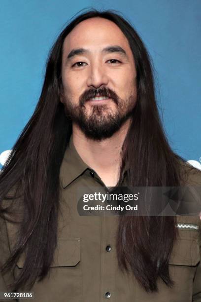 Steve Aoki visits the SiriusXM Studios on May 23, 2018 in New York City.