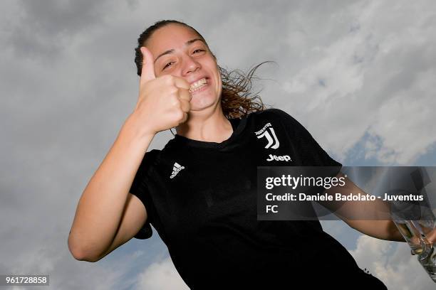 Benedetta Glionna during the Juventus Women training session on May 23, 2018 in Turin, Italy.