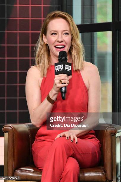 Amy Hargreaves visits the Build Series to discuss '13 Reasons Why' at Build Studio on May 23, 2018 in New York City.