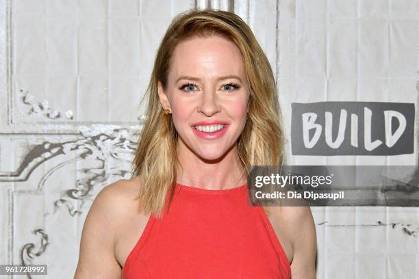 Amy Hargreaves visits the Build Series to discuss '13 Reasons Why' at Build Studio on May 23, 2018 in New York City.