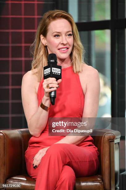 Amy Hargreaves visits the Build Series to discuss '13 Reasons Why' at Build Studio on May 23, 2018 in New York City.