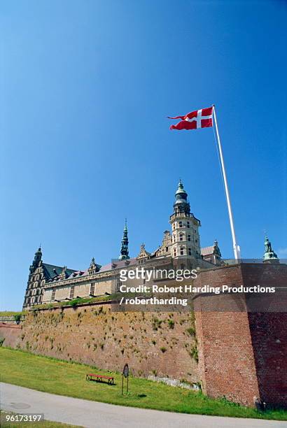 kronborg castle, helsingor (elsinore), hamlet's castle, unesco world heritage site, denmark, scandinavia, europe - frederiksborg castle stockfoto's en -beelden