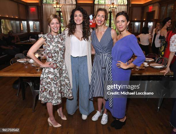 Cindi Leive, Mozhan Marno, Alysia Reiner and Paola Mendoza attend the AMC Dietland NY Influencer event on May 23, 2018 at Locanda Verde in New York...