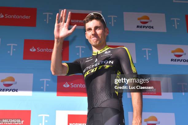 Podium / Carlos Verona of Spain and Team Mitchelton-Scott Polka Dot Mountain Jersey / Celebration / during the 11th Tour des Fjords 2018, Stage 2 a...