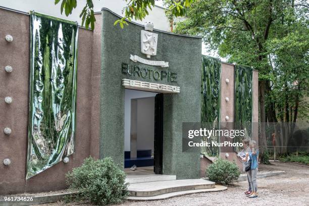 The belgian pavilion at Giardini Area at the 16th edition of the International Venice Architecture Biennale, in Venice, Italy, on May 23, 2018. The...