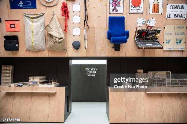 The French representation at the 16th International Architecture Exhibition of La Biennale di Venezia in Venice, Italy, on May 23, 2018 commissioned...