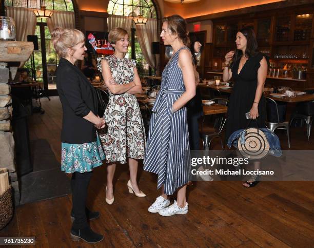 Marti Noxon, Cindi Leive, Alysia Reiner and Rebecca Minkoff attend the AMC Dietland NY Influencer event on May 23, 2018 at Locanda Verde in New York...