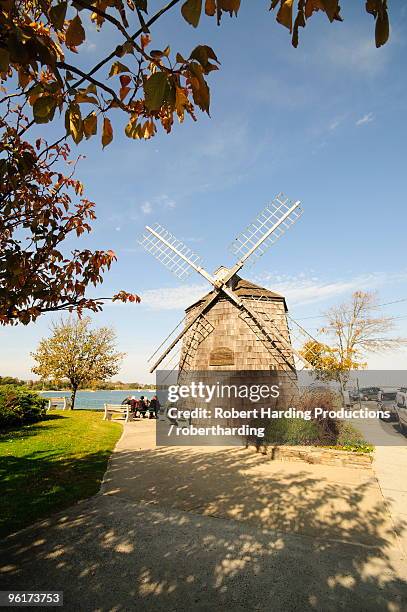 model of beebe windmill, sag harbor, the hamptons, long island, new york state, united states of america, north america - sag harbor stock-fotos und bilder