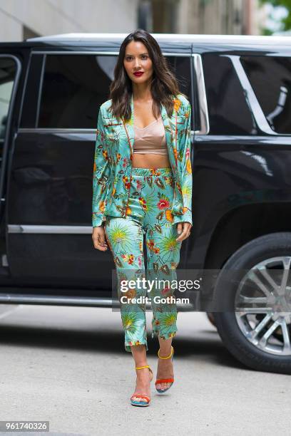 OIivia Munn is seen in the Upper West Side on May 23, 2018 in New York City.