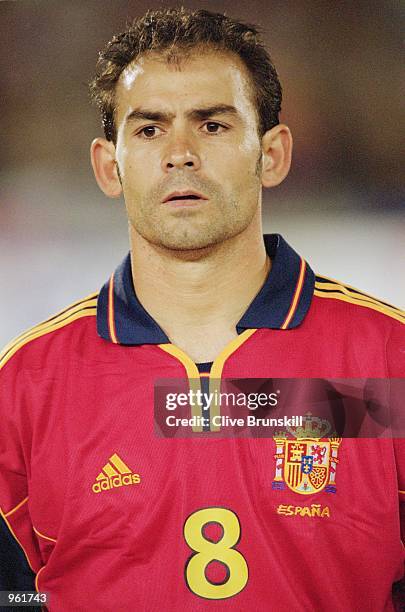 Portrait of Paco of Spain before the start of the International Friendly match against Japan played at the El Arcangel Stadium in Cordoba, Spain....