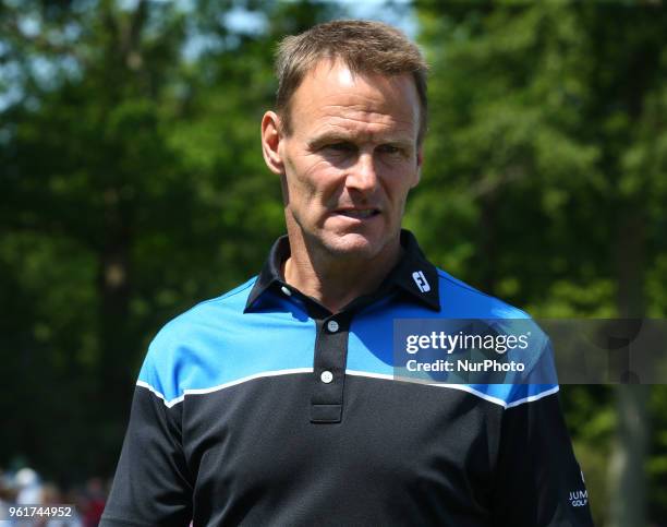 Teddy Sheringham during The BMW PGA Championship Celebrity Pro-Am at Wentworth Club Virgnia Water, Surrey, United Kingdom on 23rd May 2018