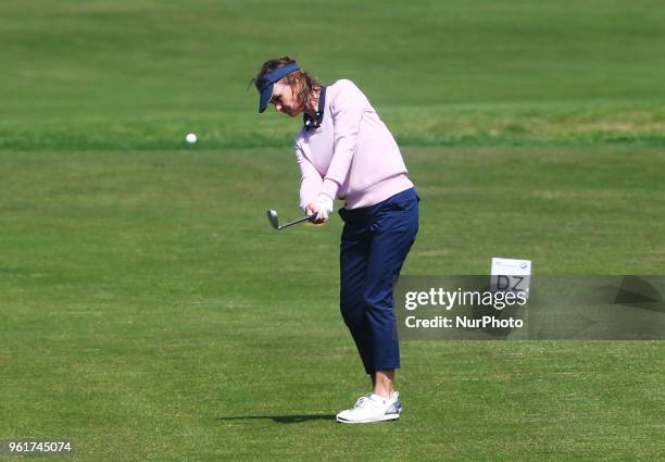 Petra Himmel during The BMW PGA Championship Celebrity Pro-Am at Wentworth Club Virgnia Water, Surrey, United Kingdom on 23rd May 2018