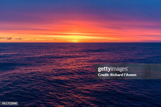 sunrise on the south atlantic ocean - 南大西洋 ストックフォトと画像