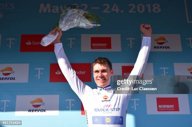 Podium / Fabio Jakobsen of The Netherlands and Team Quick-Step Floors White Best Young Rider Jersey / Celebration / during the 11th Tour des Fjords...