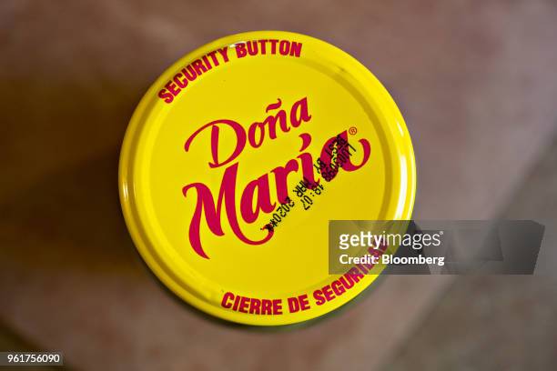 Jar of Hormel Foods Corp. Dona Maria brand nopalitos is arranged for a photograph in Tiskilwa, Illinois, U.S., on Thursday, May 17, 2018. Hormel is...