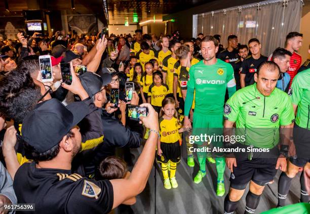 Goal keeper Roman Weidenfeller of Borussia Dortmund prior to the friendly match between Los Angeles FC and Borussia Dortmund during BVB's USA...