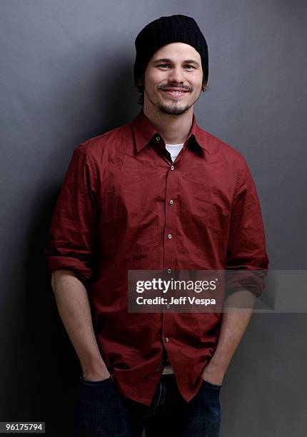 Actor Jason Ritter poses for a portrait during the 2010 Sundance Film Festival held at the WireImage Portrait Studio at The Lift on January 25, 2010...