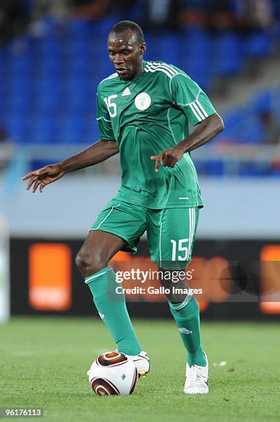 Sani Kaita of Nigeria during the Africa Cup of Nations Quarter Final match between Zambia and Nigeria from the Alto da Chela Stadium on January 25,...